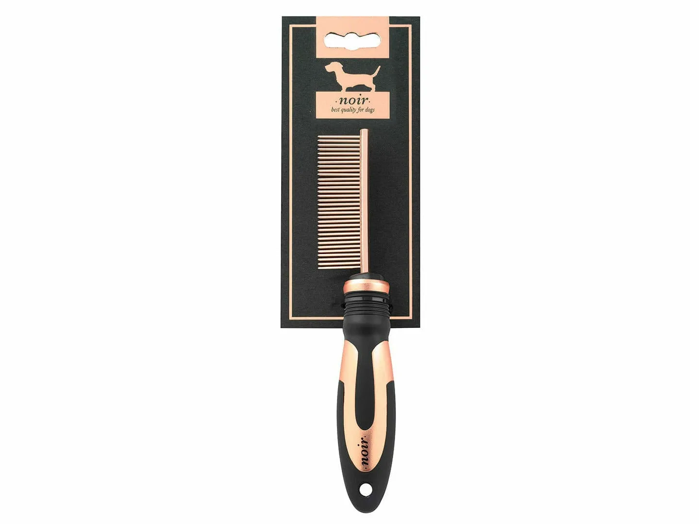 Noir Detangling Comb Fine 22x5CM