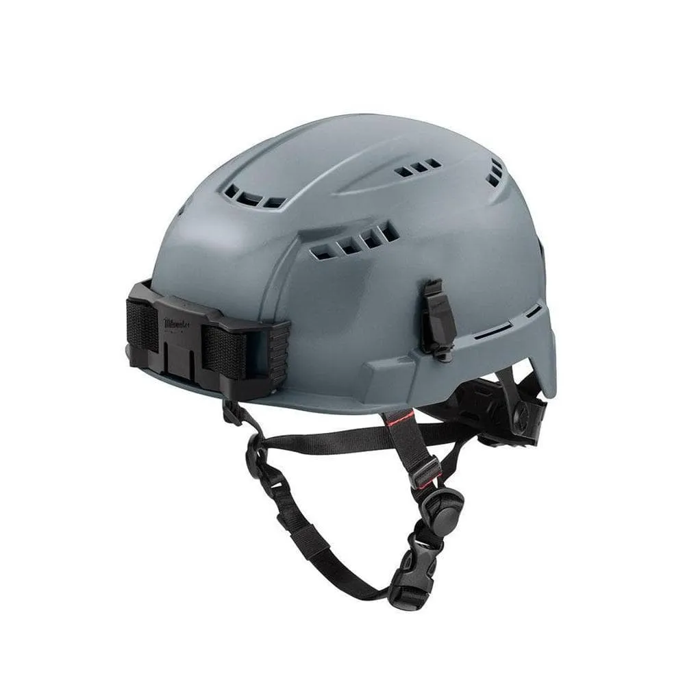 Open Box -  Milwaukee Gray Vented Helmet With Bolt Type 2 Class C