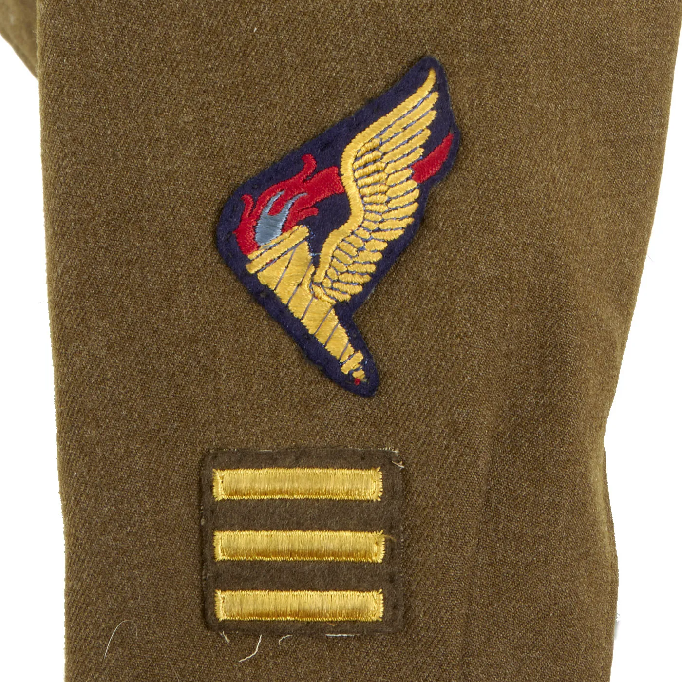 Original U.S. WWII Airborne Trooper Carrier Command Pathfinder Ike Jacket With British Made Insignia