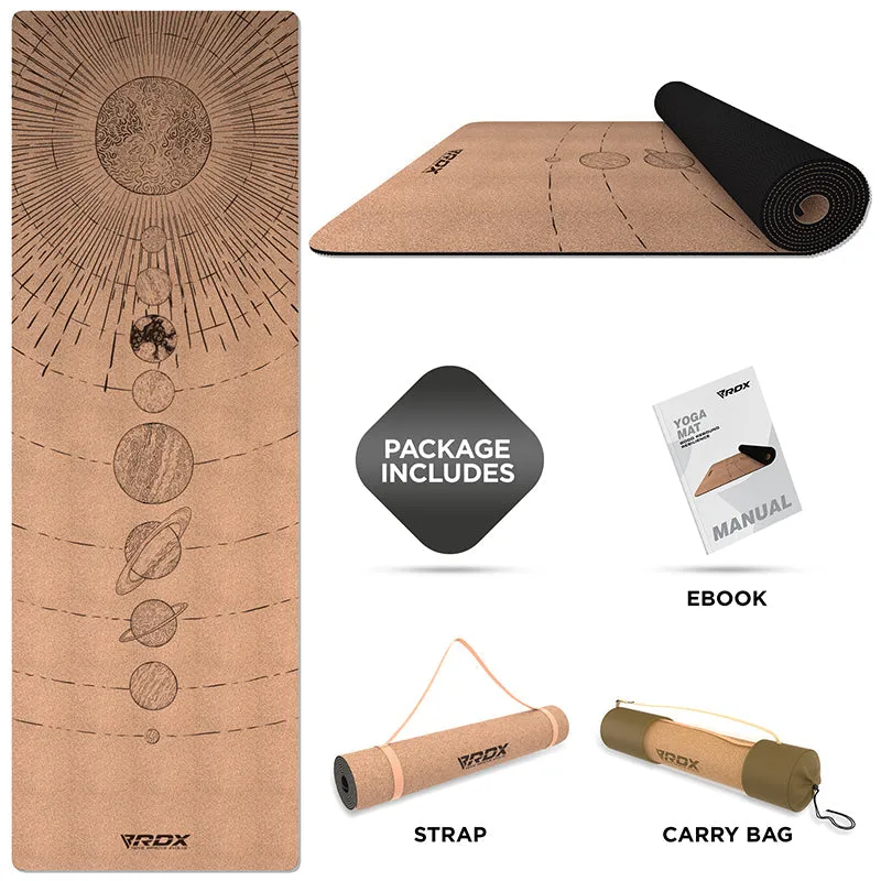 RDX D4 6mm Cork Yoga Mat