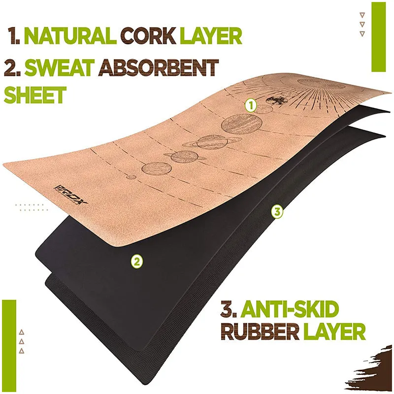 RDX D4 6mm Cork Yoga Mat