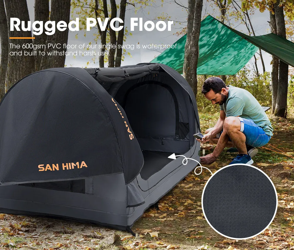 San Hima Single Air Swag Camping Swags Dome Tent Free Standing 17cm Air Mattress