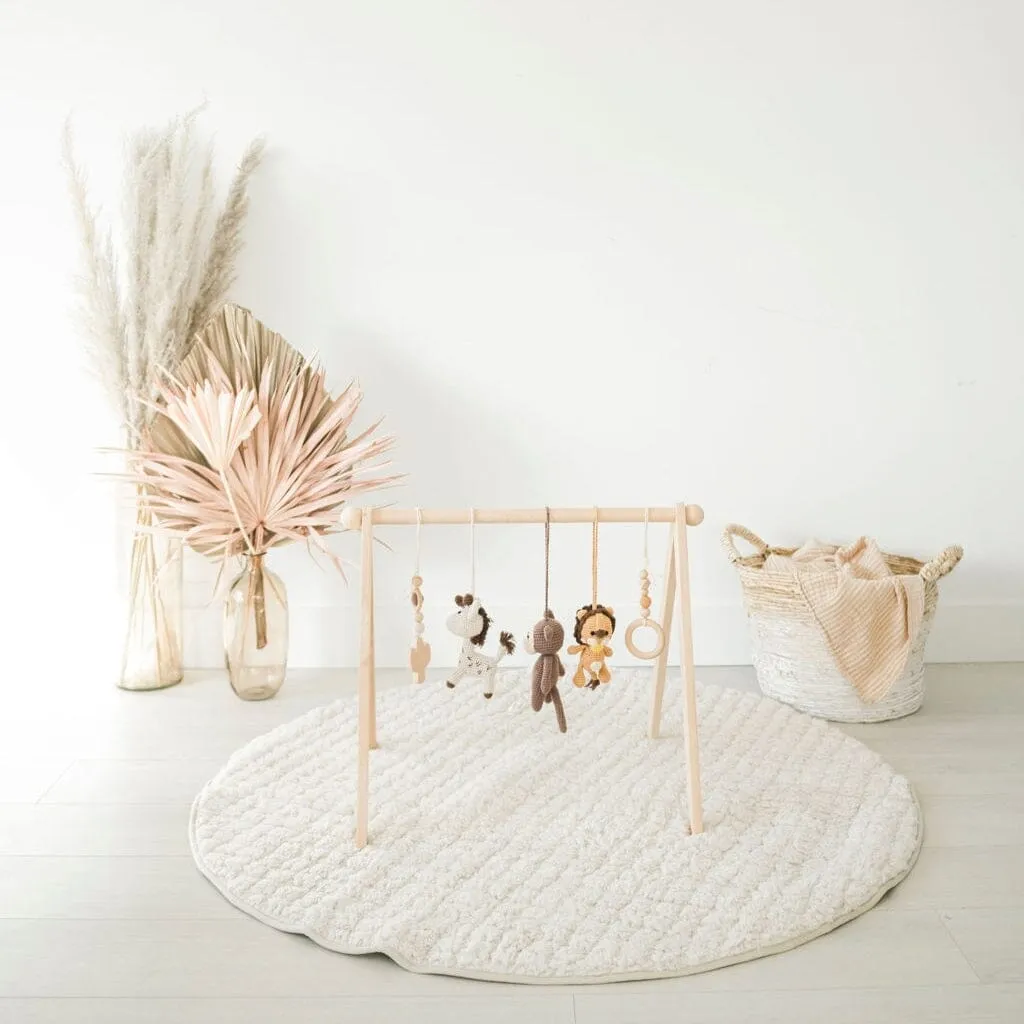 Sherpa & Cotton Baby Playmat - Pearl Sherpa