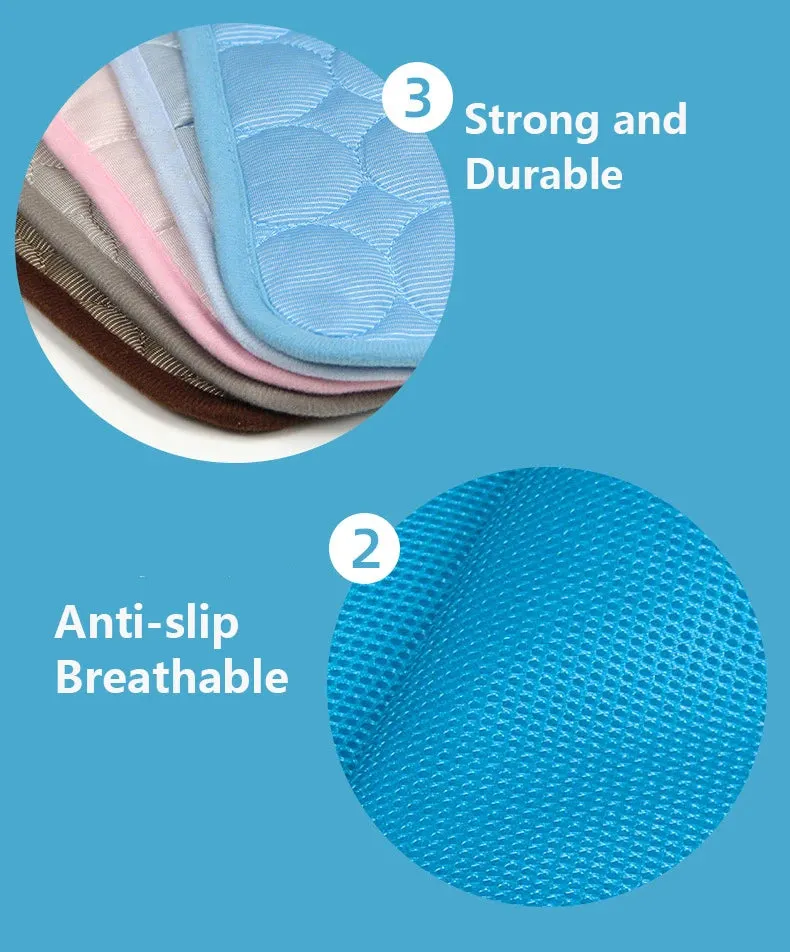 Summer Pet Cooling Mat Breathable Ice Blanket for Dogs Cats Pets Sleep Cold Bed Washable Ice Silk Pads Cushion Pet Accessories