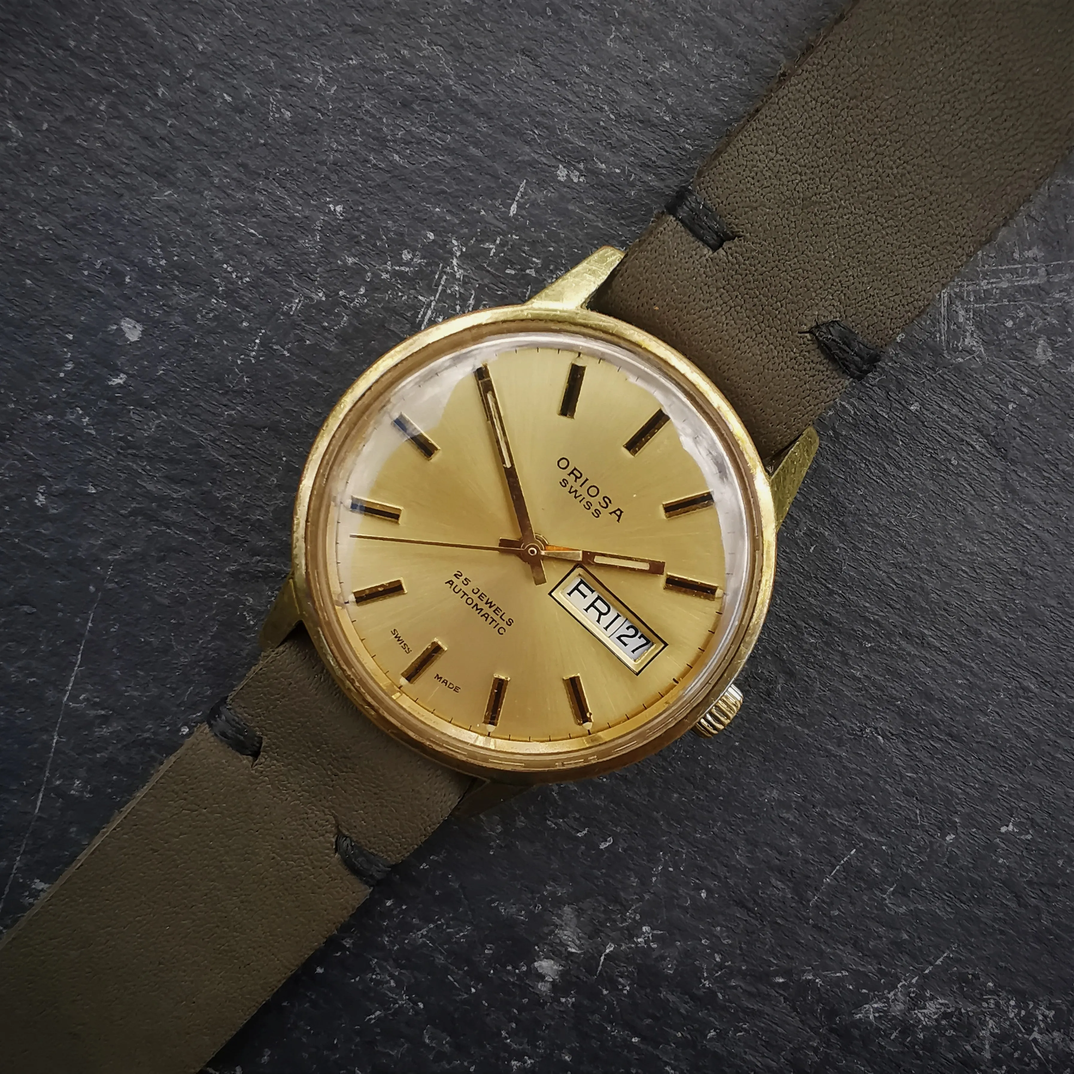 Vintage Swiss Mens Oriosa Watch